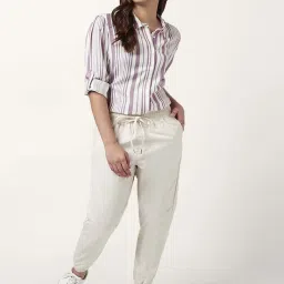 Honey by Pantaloons Purple & White Printed Shirt image 4