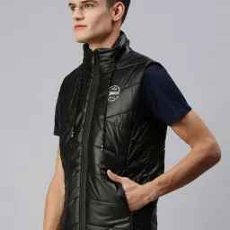 showoffff SHOWOFF Black Slim Fit Jackets image 3