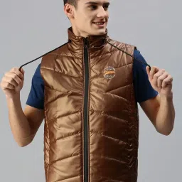 showoffff SHOWOFF Tan Slim Fit Jackets image 1