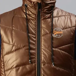 showoffff SHOWOFF Tan Slim Fit Jackets image 4