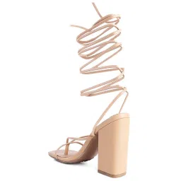London Rag Women's Beige Gladiator Sandals image 5