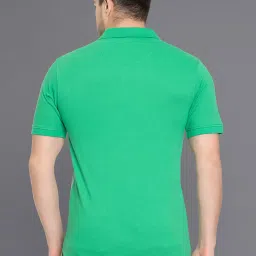 Club York Green & White Regular Fit Colour-Block T-Shirt image 2