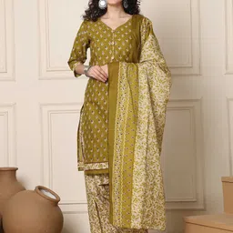 Roly Poly Women Floral Printed Kurta with Salwar & Dupatta-image-18