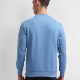 U.S. Polo Assn. Denim Co. Blue Cotton Regular Fit Printed Sweatshirt image 2