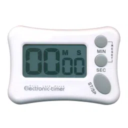 MxRady Digital Count Down/Up Timer 99 Mins : 59 Sec, LCD Display and ABS Plastic Body, Grey and White, DT-1045 OM-picture-36