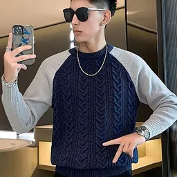 StyleCast x Revolte Men Cable Knit Pullover-picture-22