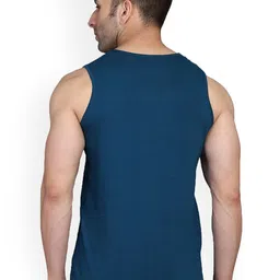 SLOWLORIS Men Pack of 2 Men Printed Bio-Washed Combed Cotton Gym Vest image 5