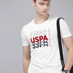 U.S. Polo Assn. Denim Co. Brand Logo Printed Pure Cotton Slim Fit T-shirt image 1