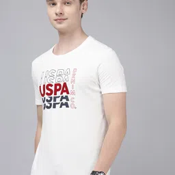 U.S. Polo Assn. Denim Co. Brand Logo Printed Pure Cotton Slim Fit T-shirt image 4