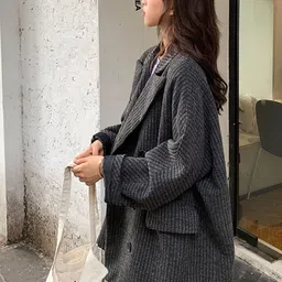 StyleCast Women Longline Open Front Jacket image 2