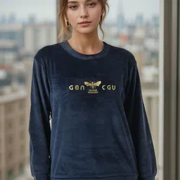 BAESD Women Velvet Sweatshirt-picture-16