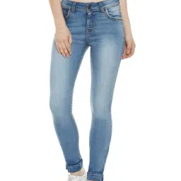 Miss Chase Blue Skinny Fit High Rise Jeans-image-14