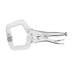 Total THT111113 27.94 cm (11 Inch) Nickel Plated C-Clamp Locking Plier Silver-picture-27