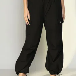 SHOWOFF Women Comfort Loose Fit Cargos Trousers-image-35
