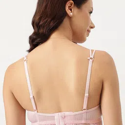 DressBerry Pink Striped Full Coverage Lightly Padded Everyday Bra with All Day Comfort image 5