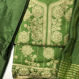 Glitzy Galz Floral Woven Design Unstitched Dress Material-picture-16