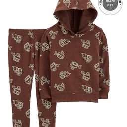 Carter's Baby 2-Piece Construction Hoodie & Pant Set - Brown-picture-45
