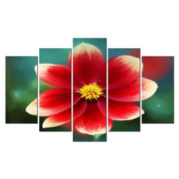 WENS Flower 5 Pieces Laminated Wall Art Panels  -Multicolor-picture-12