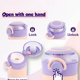 SANJARY Space Theme Stainless Steel Vacuum Insulated Water Bottle 350 ml color design may vary image 3