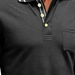 StyleCast x Revolte Men Polo Collar Raw Edge T-shirt image 4