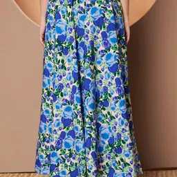 LookShine Women Floral Printed Relaxed Flared Wrinkle Free Trousers image 4