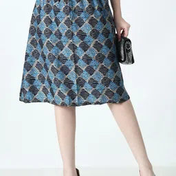 BAESD Women Printed Flared Skirts-image-36