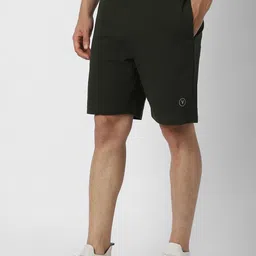 Van Heusen Flex Men Mid-Rise Slim Fit Knee Length Cotton Regular Shorts image 4