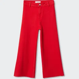 Mango Kids Girls Mid-Rise Sustainable Stretchable Flared Jeans-picture-22