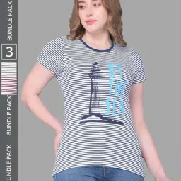 Dollar Maroon & Green Cotton Striped Sports T-Shirt - Pack Of 3-picture-20