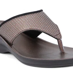 Bata Women's Metallic Thong Wedges image 4