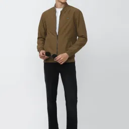 Peter England Casuals Brown Regular Fit Jacket image 5