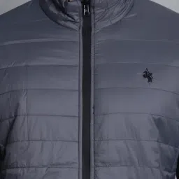 Cantabil Grey & Black Regular Fit Reversible Jacket image 4