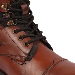 Fausto Men's Tan Biker Boots image 4