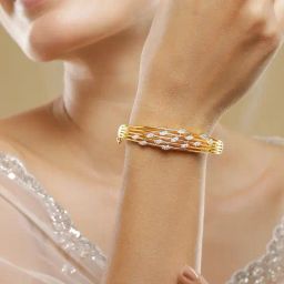 Rubans Gold-Tone Plated Bracelet for Women-picture-11