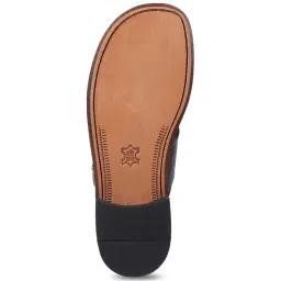 Da Vinchi by Metro Men's Black Back Strap Sandals image 4