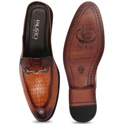 Fausto Men's Tan Mule Shoes image 4