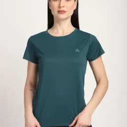 R&B Green Polyester Regular Fit T-Shirt image 4