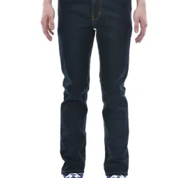 NUMERO UNO Dark Blue Slim Fit Lightly Washed Jeans-picture-36