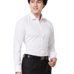 Park Avenue White Slim Fit Shirt image 4