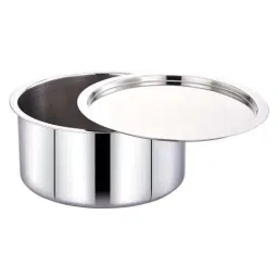 Femora Stainless Steel Tri-ply Tope Bhagona with Steel Lid Healthy Cooking-picture-11