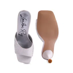 London Rag Women's White Casual Stilettos image 4