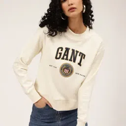 GANT Off White Printed Pullover-image-65