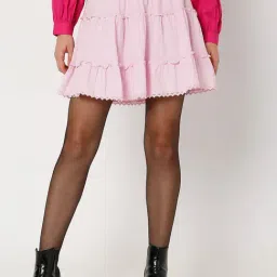 Vero Moda Pink Mini Skirt-image-68