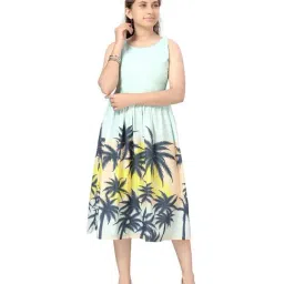 Aarika Kids Blue Printed Dress-picture-35