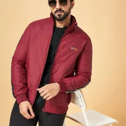 YU by Pantaloons Maroon Regular Fit Jacket image 4