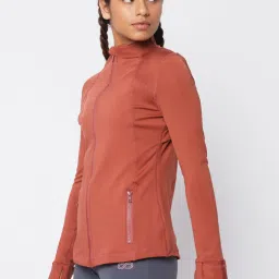 SILVERTRAQ Rust Relaxed Fit Sports Jacket image 4