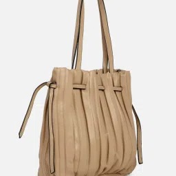 HauteSauce Beige Medium Shoulder Bag image 4