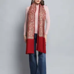 Monte Carlo Maroon Printed Regular Fit Stole-picture-29