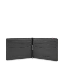 Tommy Hilfiger Harstad Black Formal Leather Money Clip Wallet for Men image 4