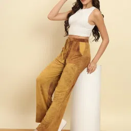 Trend Arrest Brown Cotton Tie - Dye Pants image 4